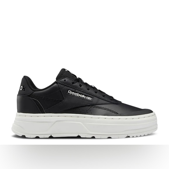 Reebok - Club C Double Geo Black Chalk Shoes 722H69142 - size 10 - Picture 1 of 4